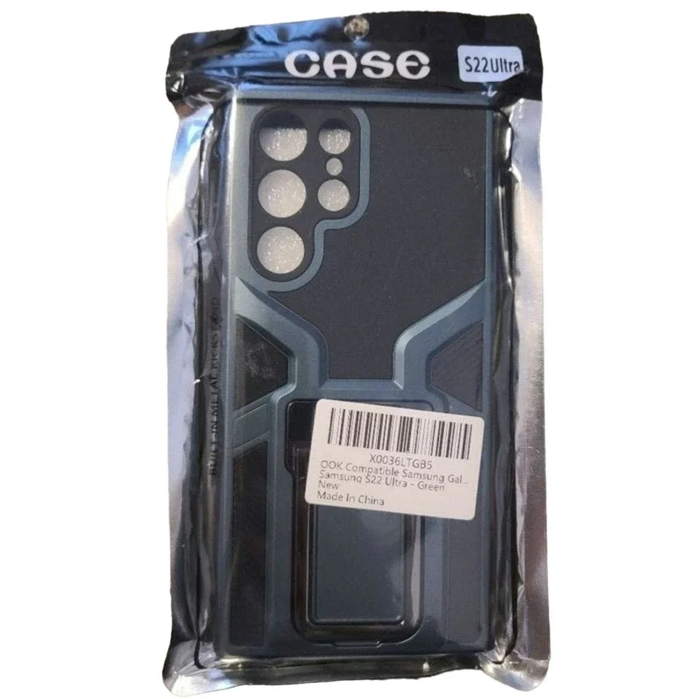 OOK Compatible Samsung S22 Galaxy Ultra Green Case